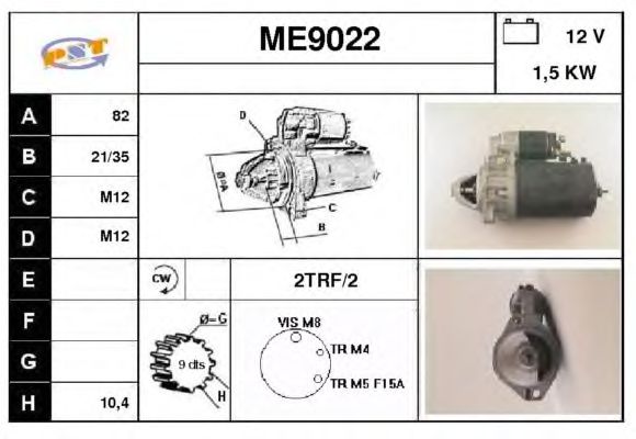 Startmotor ME9022