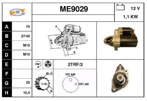 Startmotor ME9029