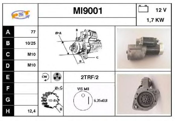 Startmotor MI9001