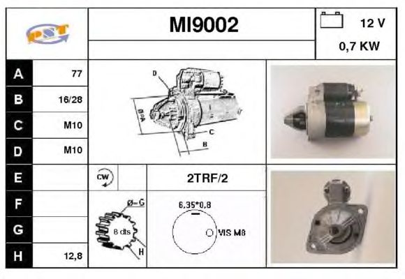 Startmotor MI9002
