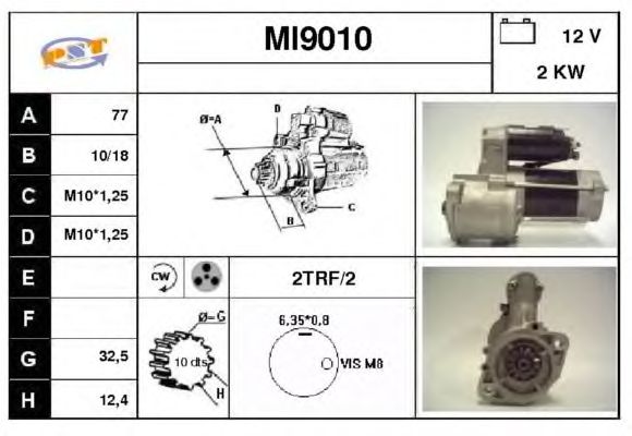 Startmotor MI9010