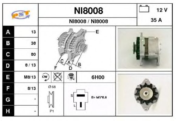 Alternator NI8008