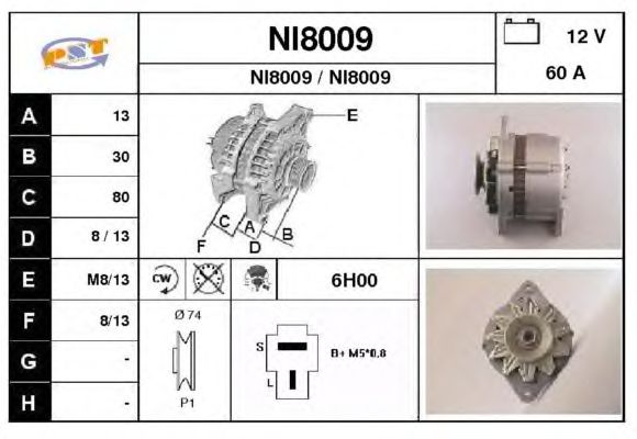 Alternator NI8009