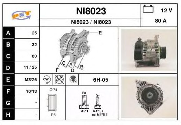 Alternator NI8023