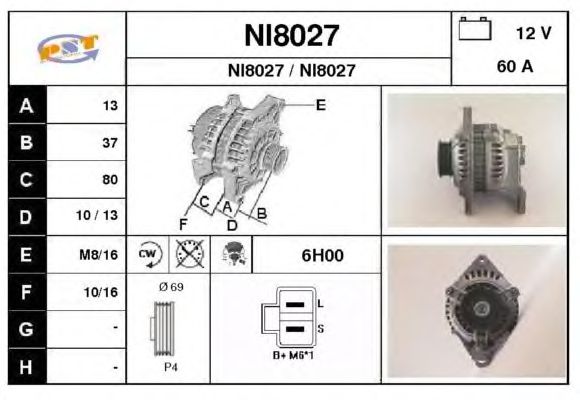 Alternator NI8027