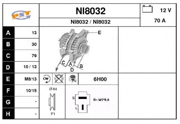 Alternator NI8032