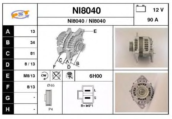 Alternator NI8040