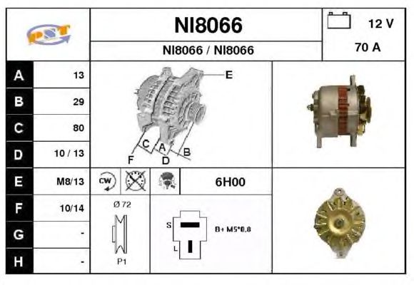 Alternatör NI8066