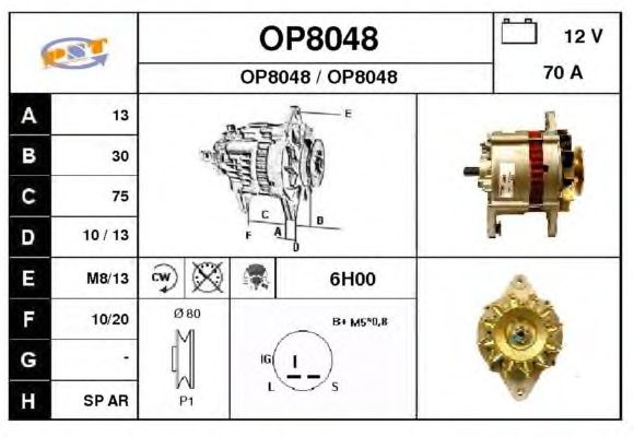 Alternator OP8048