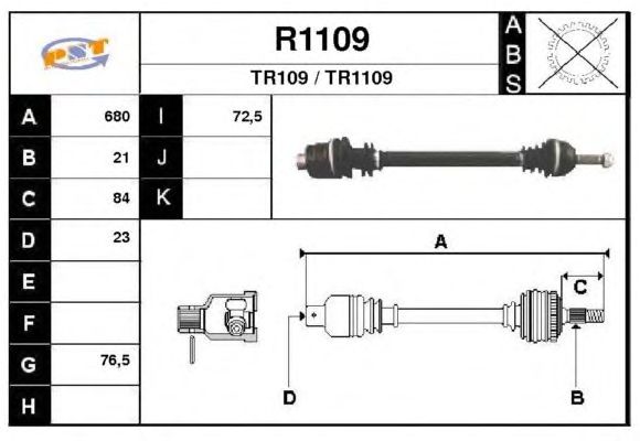Árbol de transmisión R1109