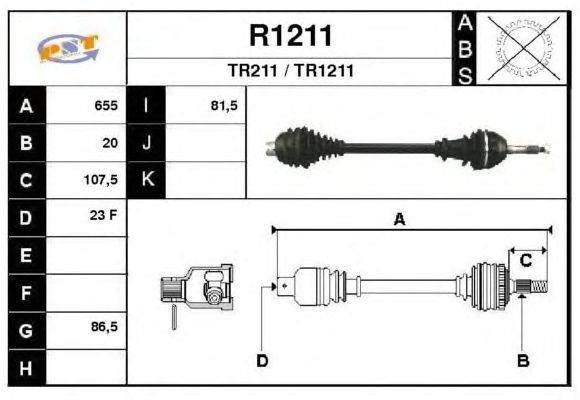 Árbol de transmisión R1211