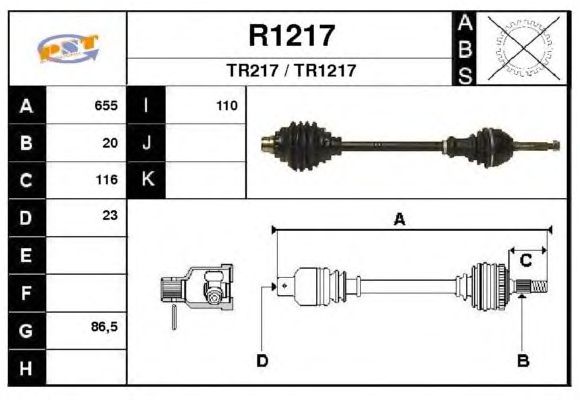 Árbol de transmisión R1217