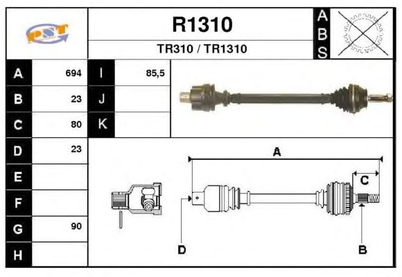Árbol de transmisión R1310