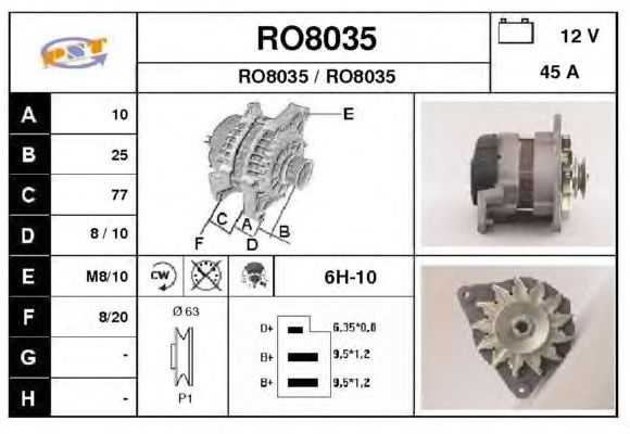 Alternador RO8035