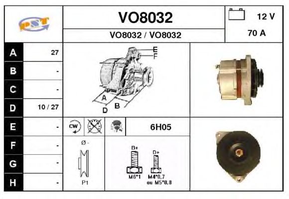 Dynamo / Alternator VO8032