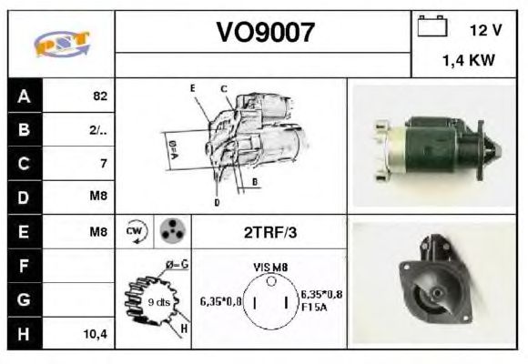 Startmotor VO9007