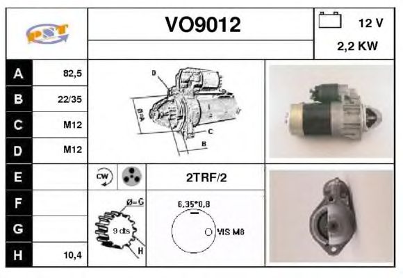 Startmotor VO9012