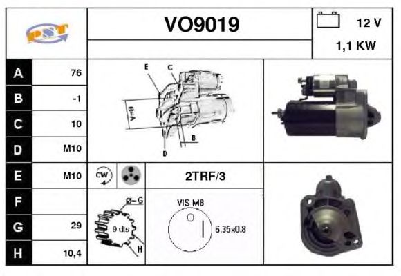 Startmotor VO9019
