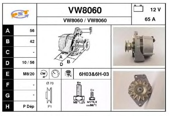 Dynamo / Alternator VW8060