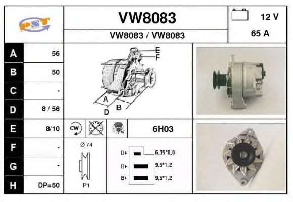 Alternator VW8083