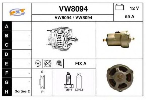 Alternator VW8094