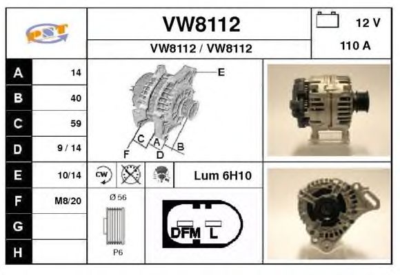 Alternator VW8112
