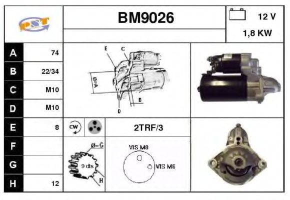 Motor de arranque BM9026