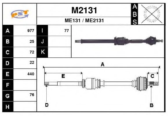Antriebswelle M2131