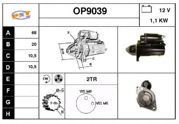 Startmotor OP9039
