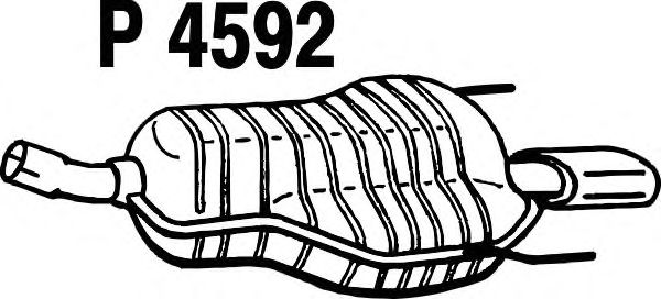Endschalldämpfer P4592