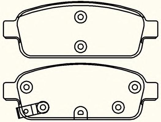 Комплект тормозных колодок, дисковый тормоз ADB32024
