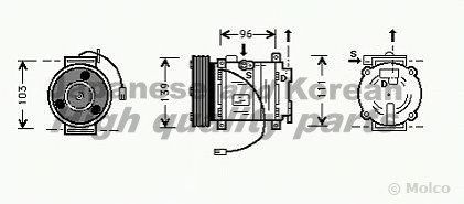 Compresor, aire acondicionado M550-06
