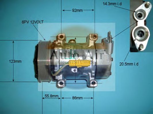Compressor, airconditioning 14-7482