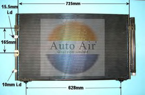 Condensador, ar condicionado 16-1013
