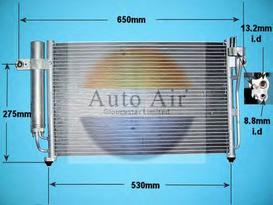 Condensador, ar condicionado 16-1056