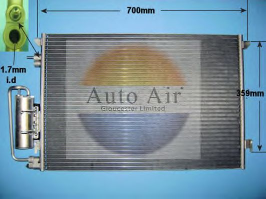 Condensator, airconditioning 16-1240A