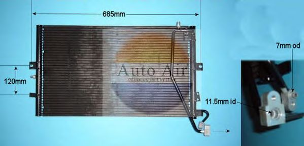 Condensator, airconditioning 16-1324A