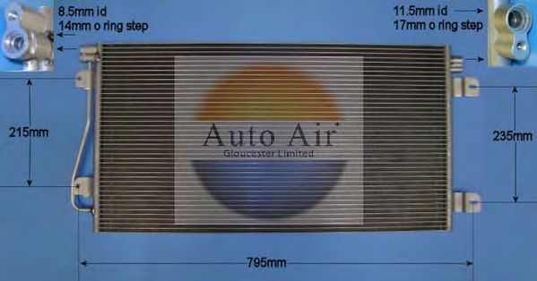 Condensador, ar condicionado 16-1370