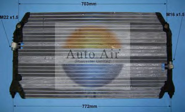 Condensator, airconditioning 16-5024