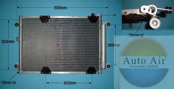 Condensator, airconditioning 16-6105