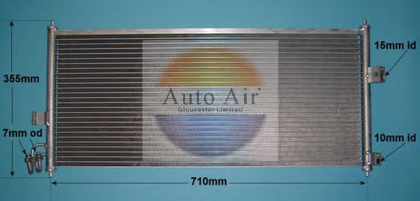 Condenser, air conditioning 16-6204