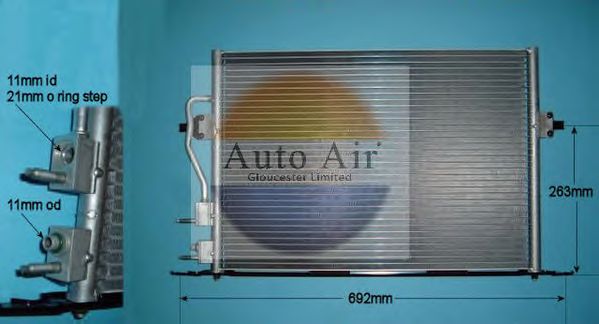 Condenser, air conditioning 16-6512