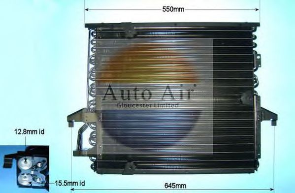 Condensador, ar condicionado 16-6596