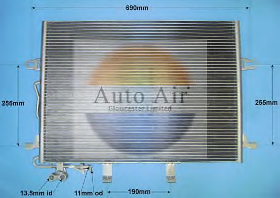 Condensador, aire acondicionado 16-8895A