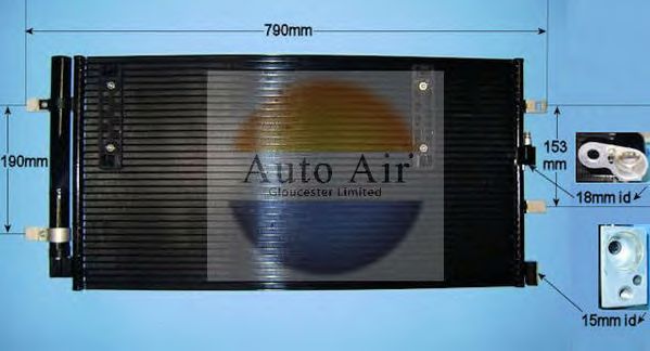 Condensator, airconditioning 16-9705A
