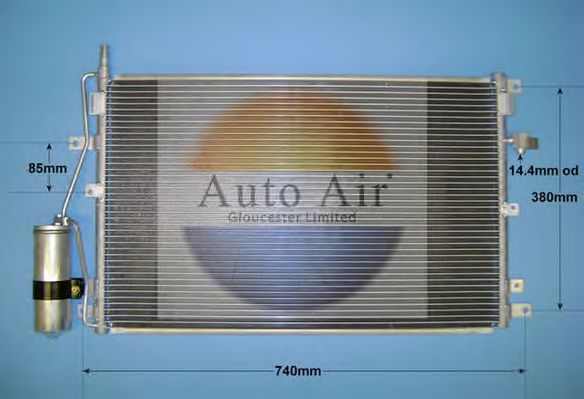 Condenser, air conditioning 16-6555