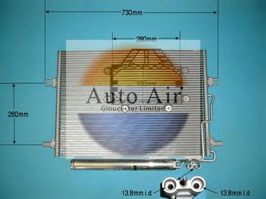Condensador, aire acondicionado 16-5013A