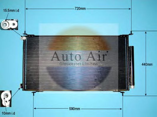 Condensador, ar condicionado 16-1042A
