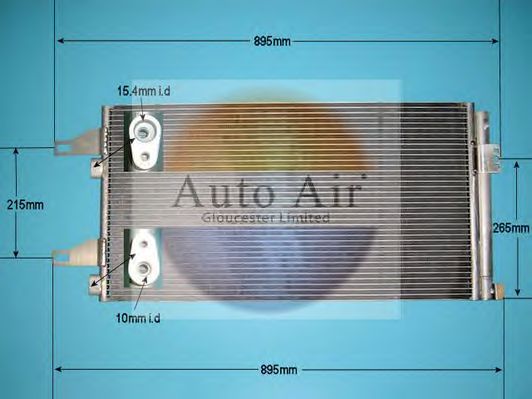 Condensador, ar condicionado 16-9802