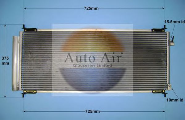 Condensador, ar condicionado 16-8694